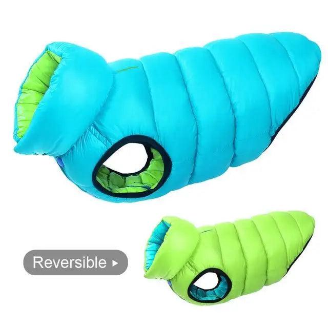 Dog Jacket Reversible Warm Winter 3-Layer Water-Resistant