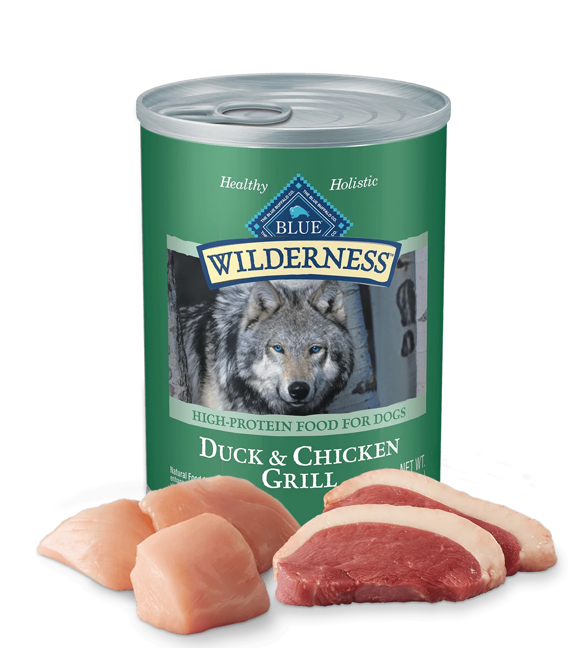 Blue Buffalo Wilderness Duck & Chicken Grill Wet Dog Can (12.5oz) - Majestic Pet Kingdom
