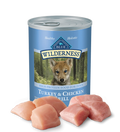 Blue Buffalo Wilderness Puppy Turkey & Chicken Grill Wet Dog Can (12.5oz) - Majestic Pet Kingdom