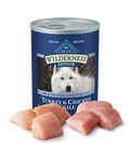 Blue Buffalo Wilderness Senior Dog Turkey and Chicken Grill Wet Dog Cans (12.5oz) - Majestic Pet Kingdom