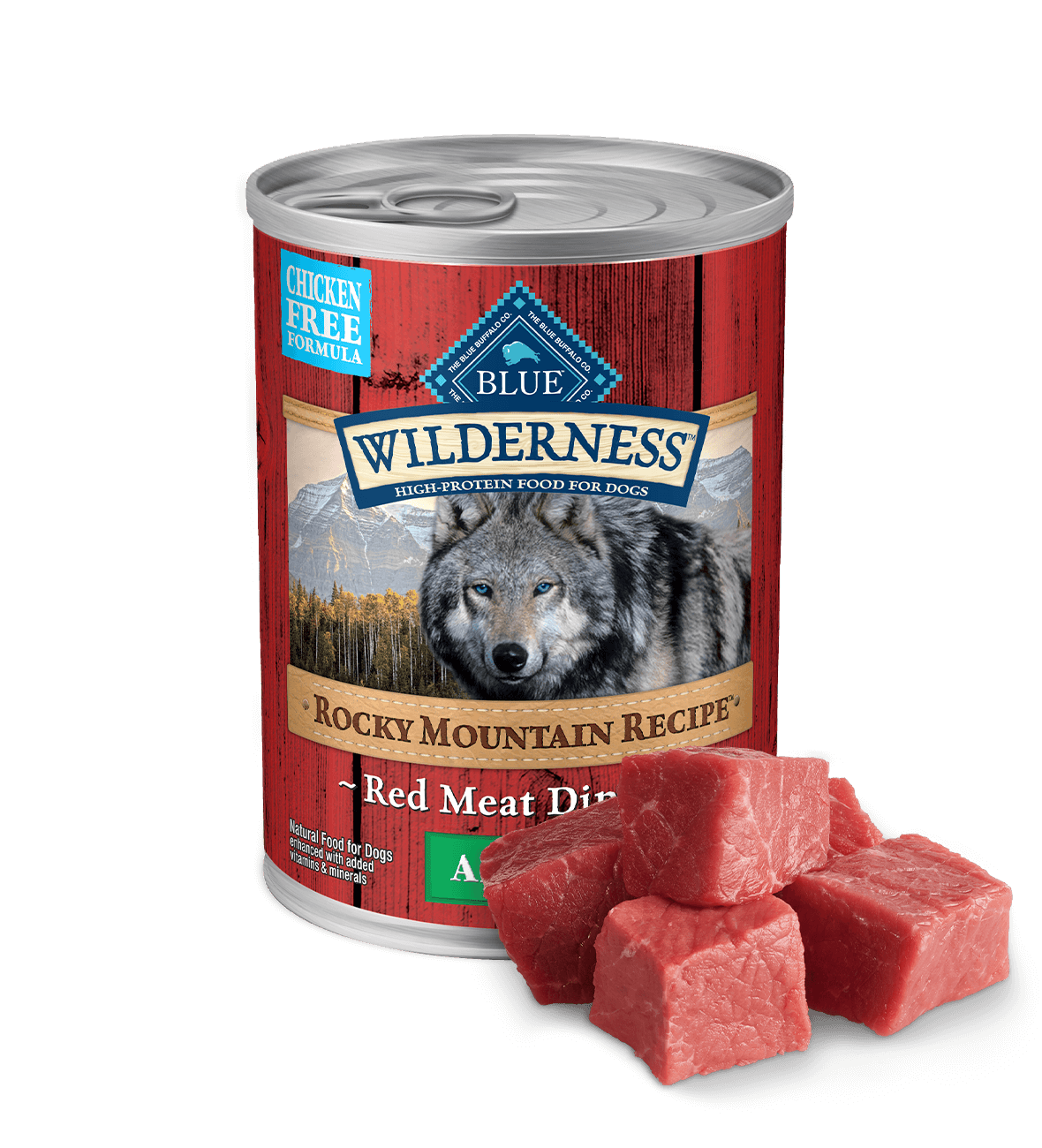 Blue Buffalo Wilderness Adult Rocky Mountain Recipe Red Meat Recipe Dog Cans (12.5oz) - Majestic Pet Kingdom