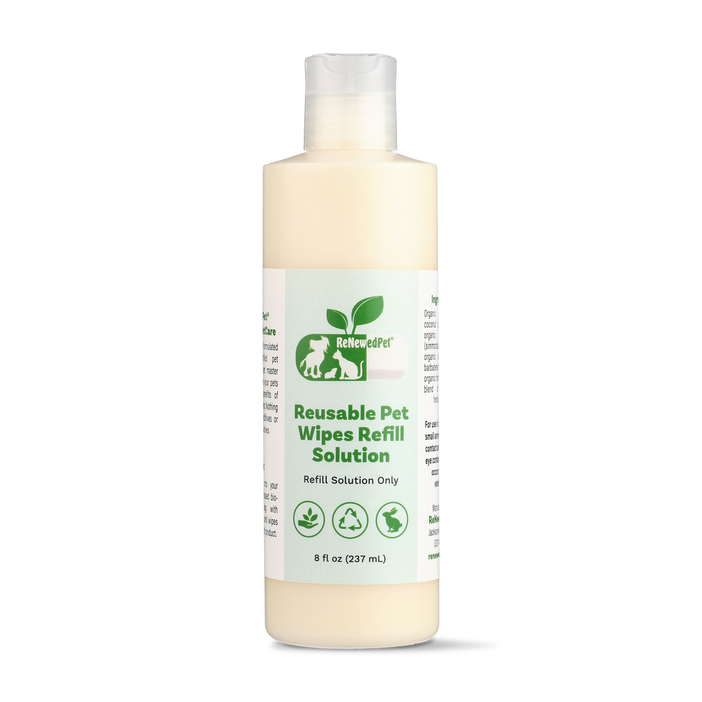 Natural Grooming Wipe Solution Refill for Dogs & Cats