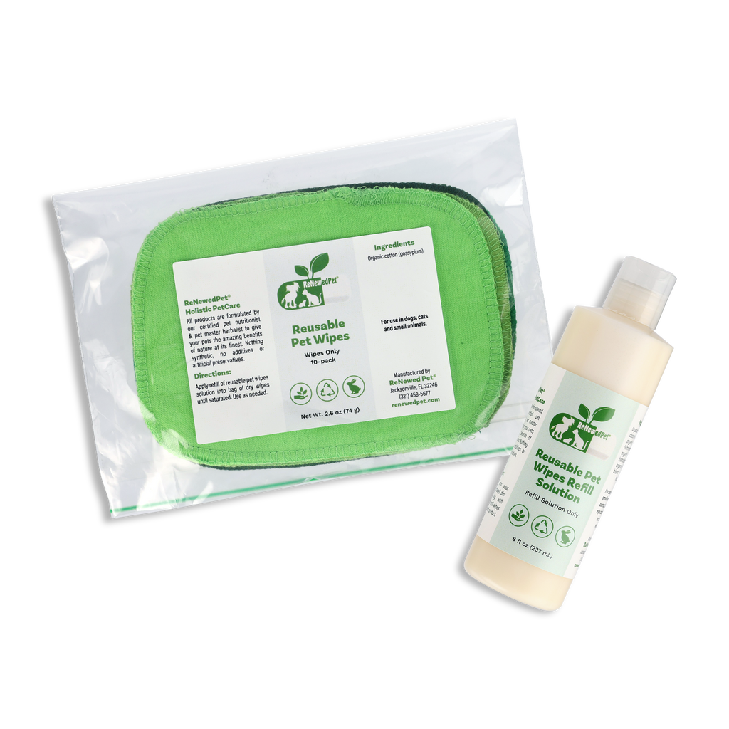 Reusable Washable Cotton Grooming Wipes for Dogs & Cats