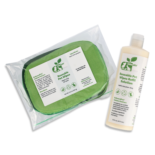 Reusable Washable Cotton Grooming Wipes for Dogs & Cats