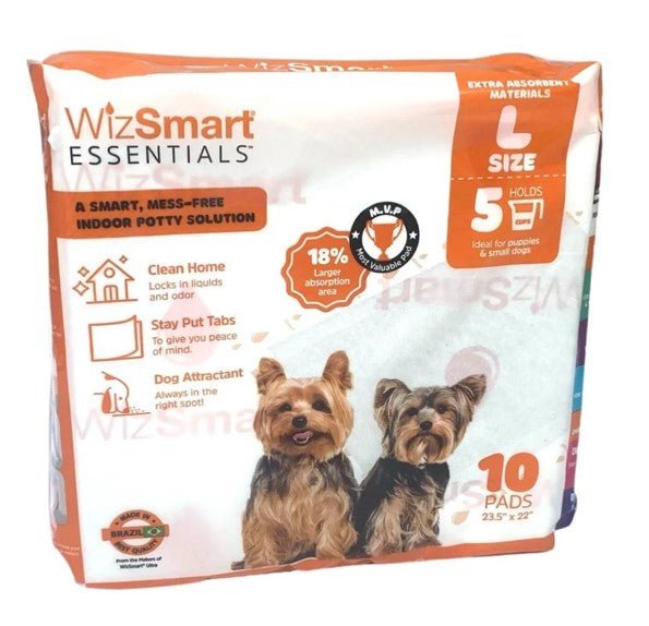 WizSmart Essentials Large Dog Training Pads for Puppies Pet Wellness | Majestic Pet Kingdom™