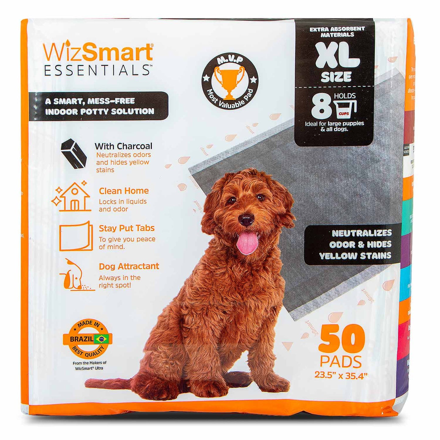 WizSmart Essentials Pads with Charcoal, XL, 50 Count Pet Wellness | Majestic Pet Kingdom™