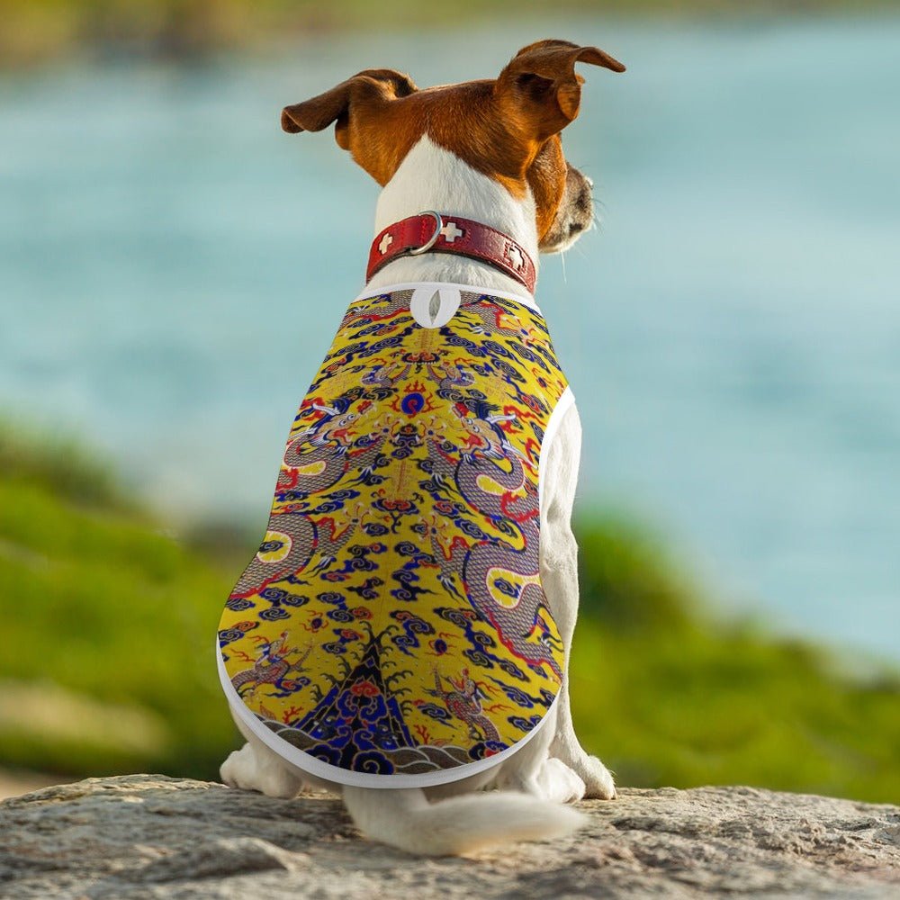 Yellow Imperial Dragon Pet Vest | The Finest Market Best - Majestic Pet Kingdom