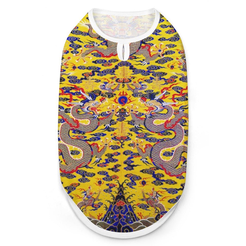 Yellow Imperial Dragon Pet Vest | The Finest Market Best - Majestic Pet Kingdom