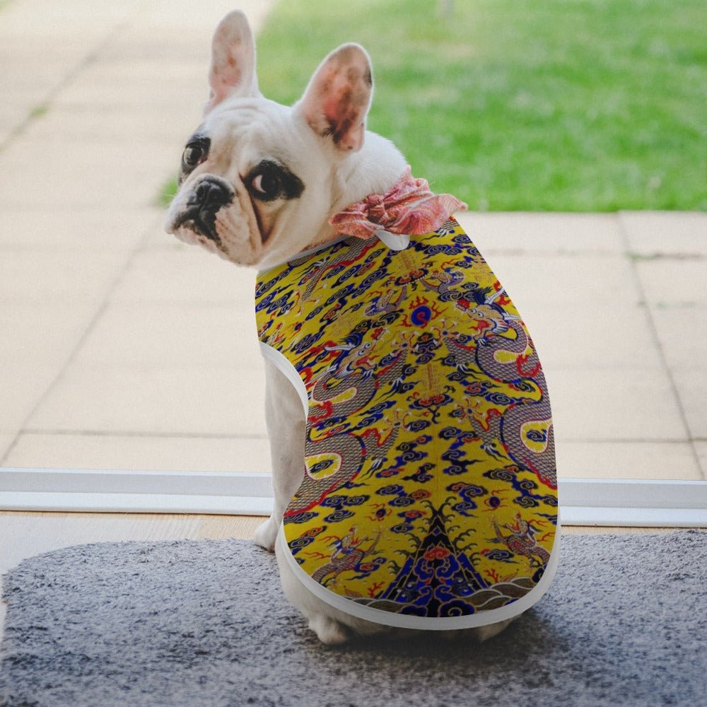 Yellow Imperial Dragon Pet Vest | The Finest Market Best - Majestic Pet Kingdom