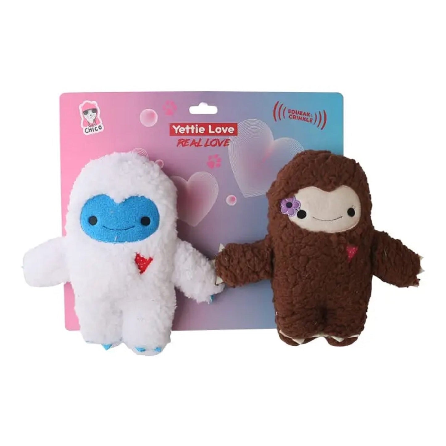 Dog Plush Toy Set Yeti And Snowman - Indoor Instinct Workout - Majestic Pet Kingdom